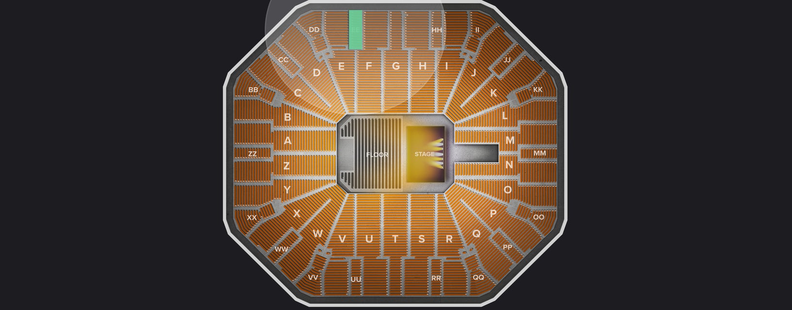 Seat view from Upper