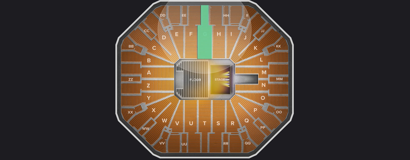 Seat view from Lower