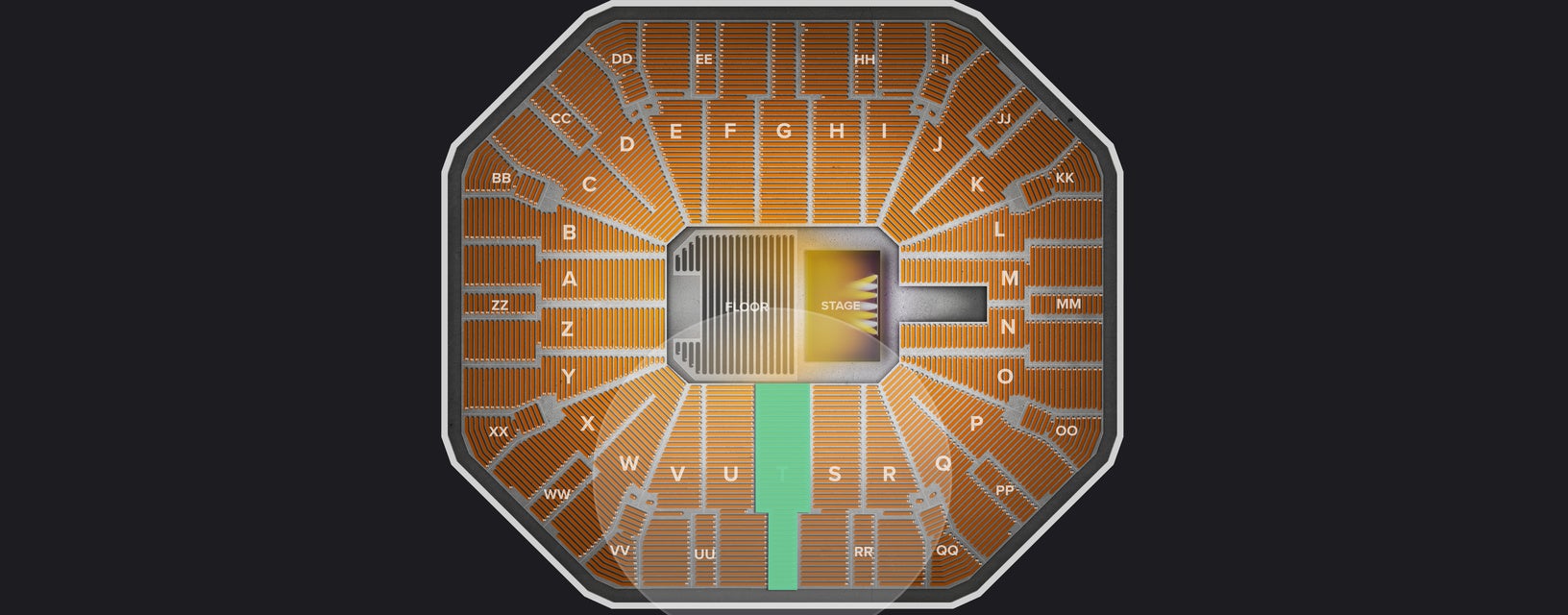 Seat view from Lower