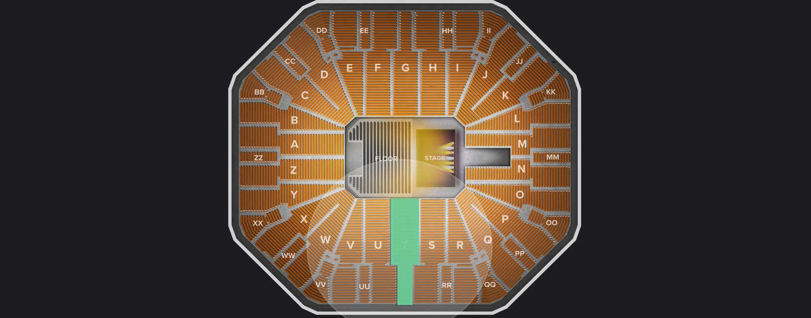 Seat view from Lower