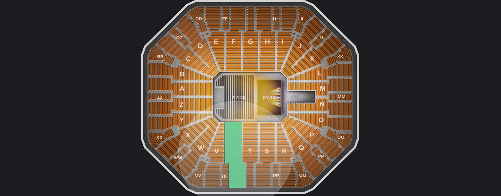 Seat view from Lower