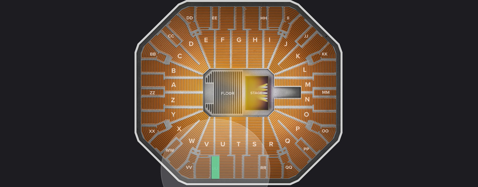 Seat view from Upper