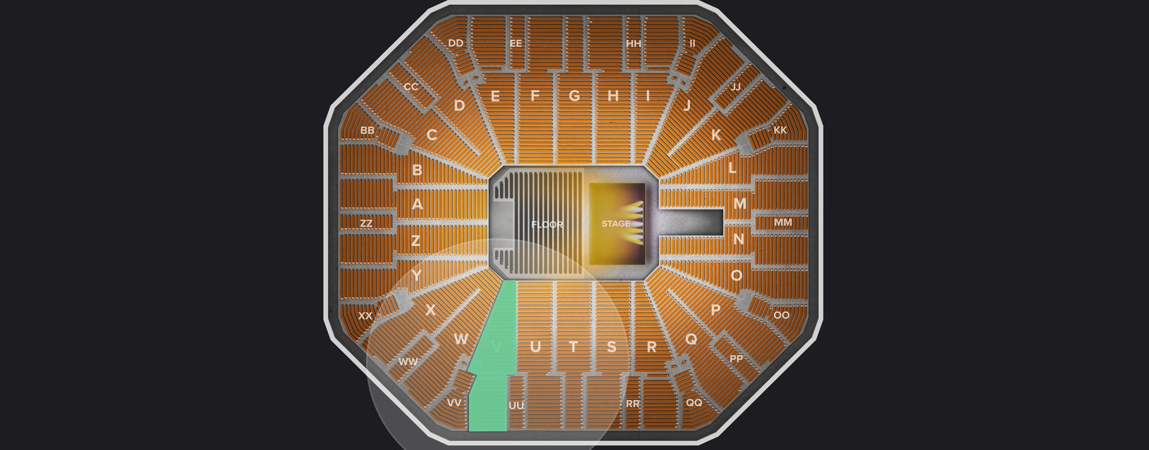 Seat view from Lower