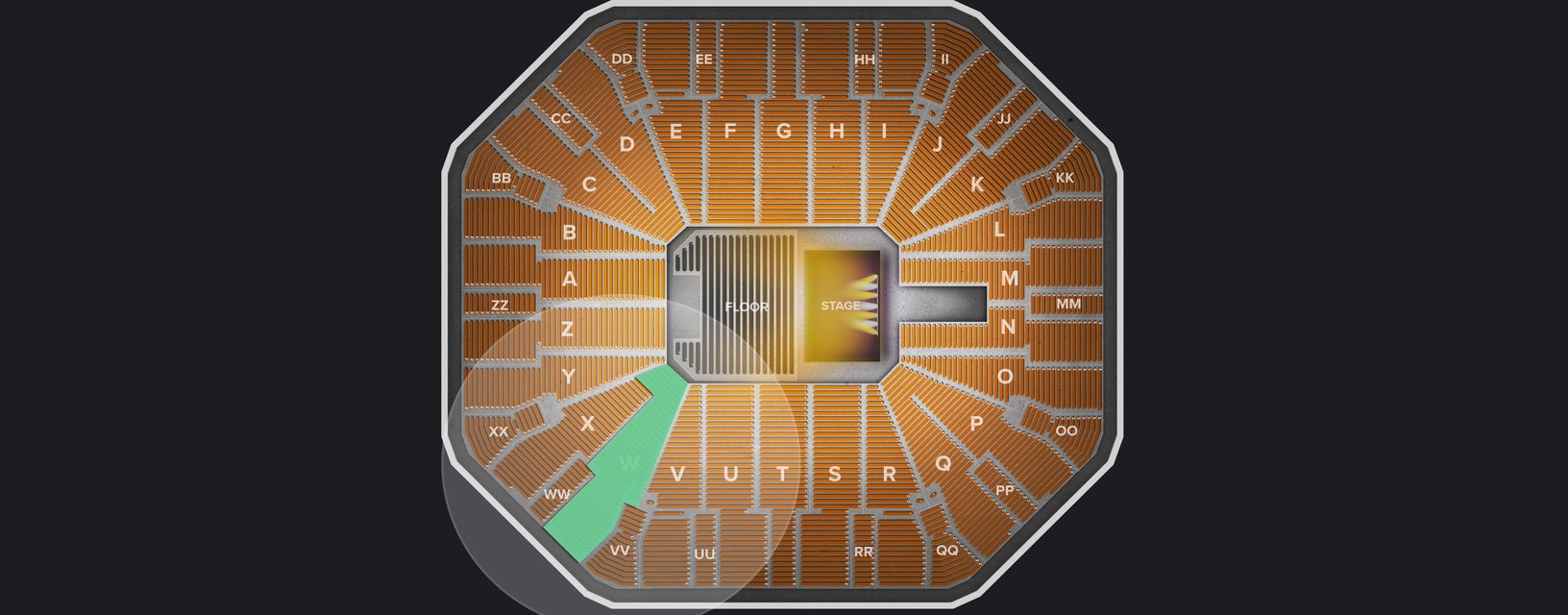 Seat view from Lower