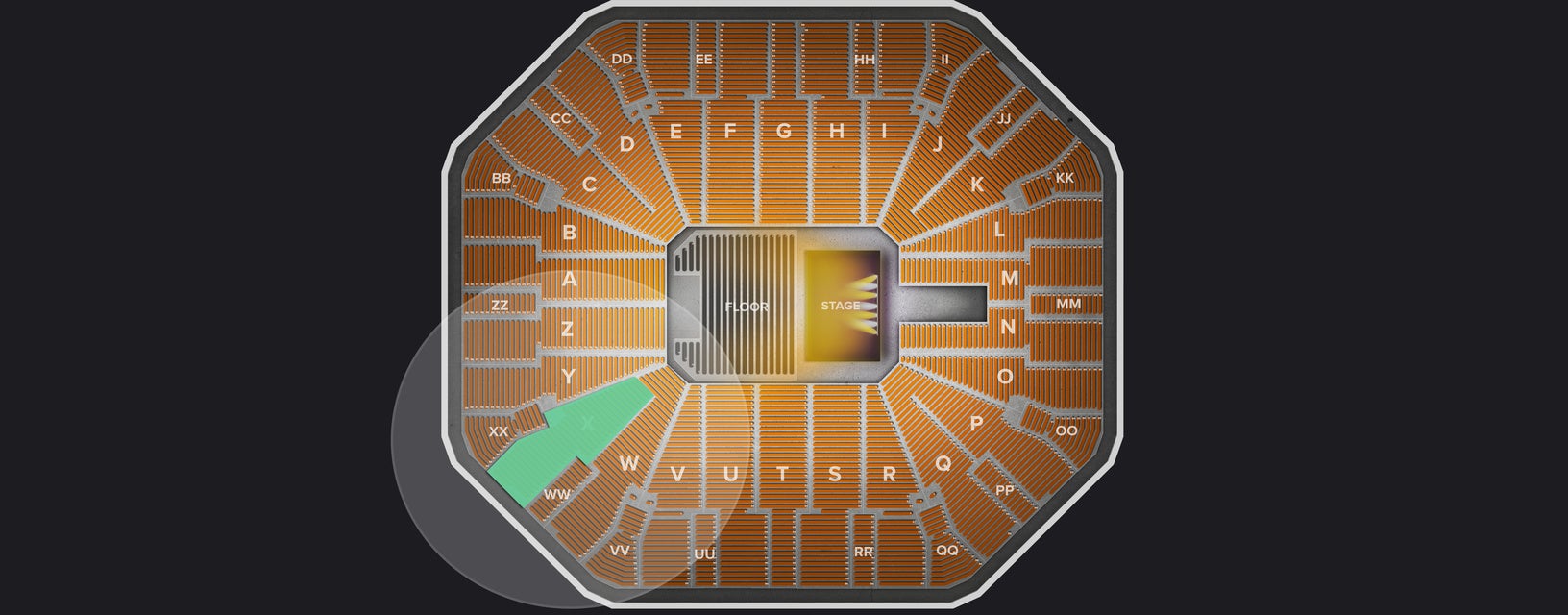 Seat view from Lower