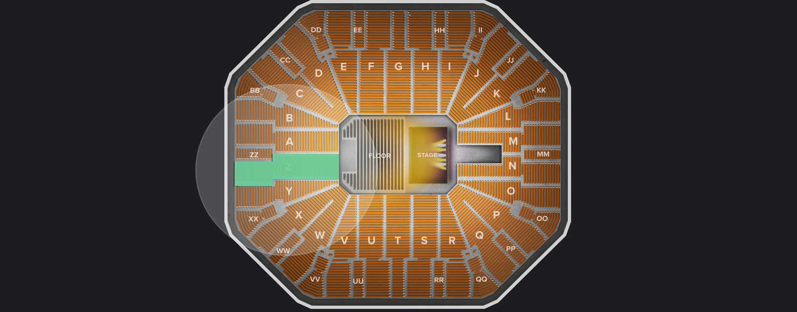 Seat view from Lower
