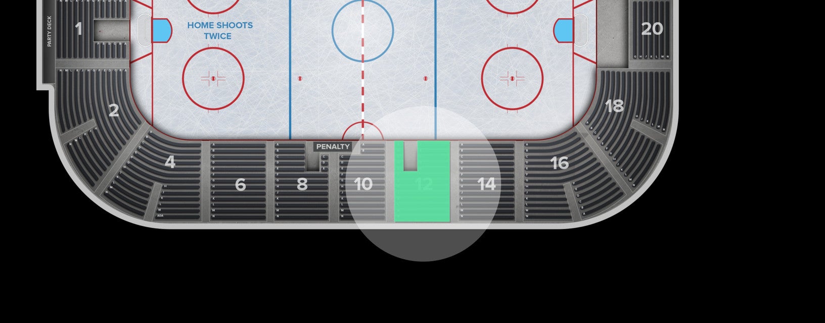 Seat view from Arena