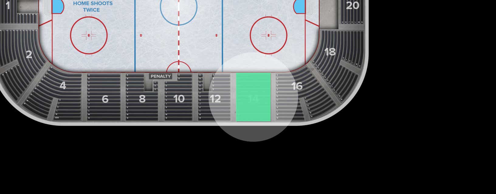 Seat view from Arena