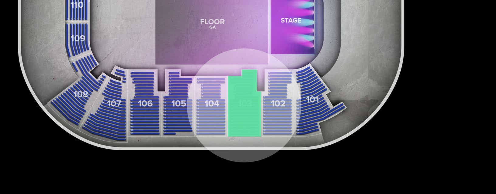 Seat view from Lower