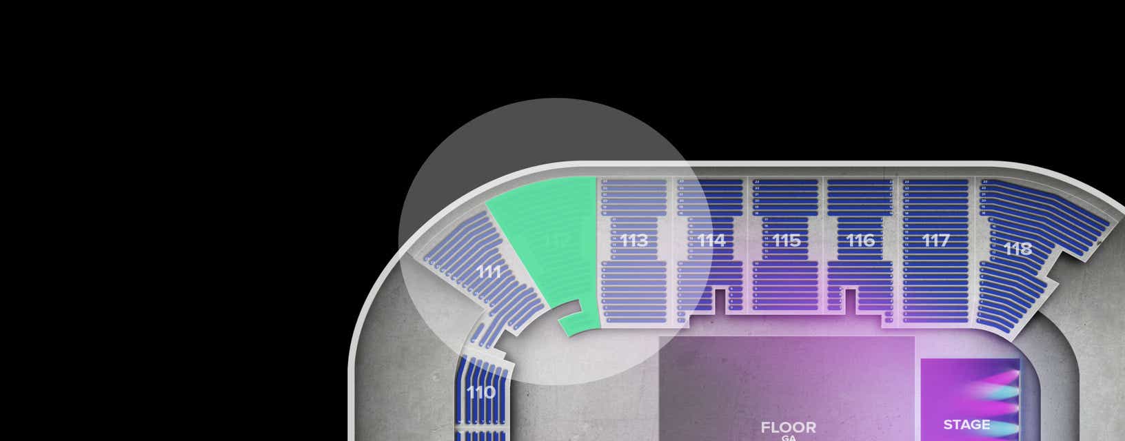 Seat view from Lower