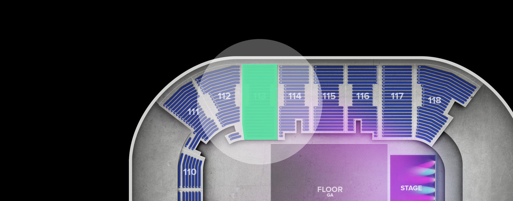 Seat view from Lower