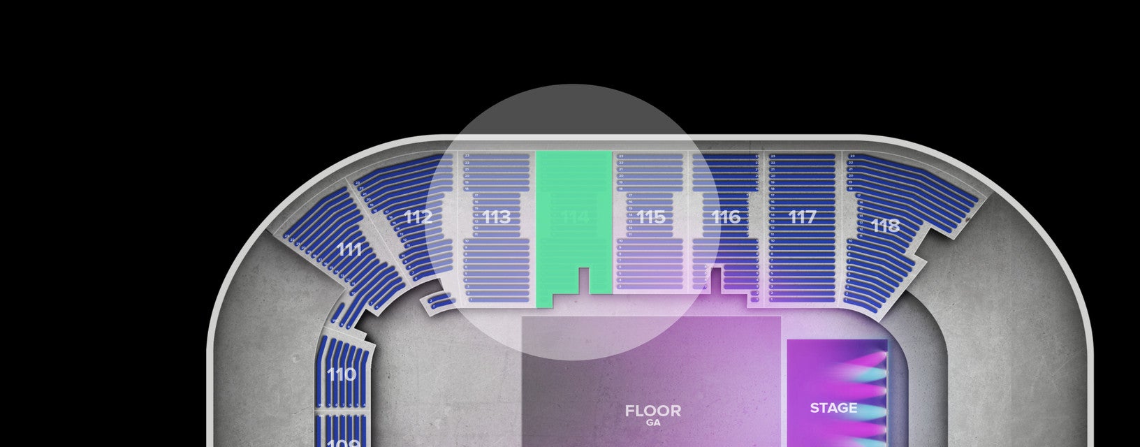 Seat view from Lower
