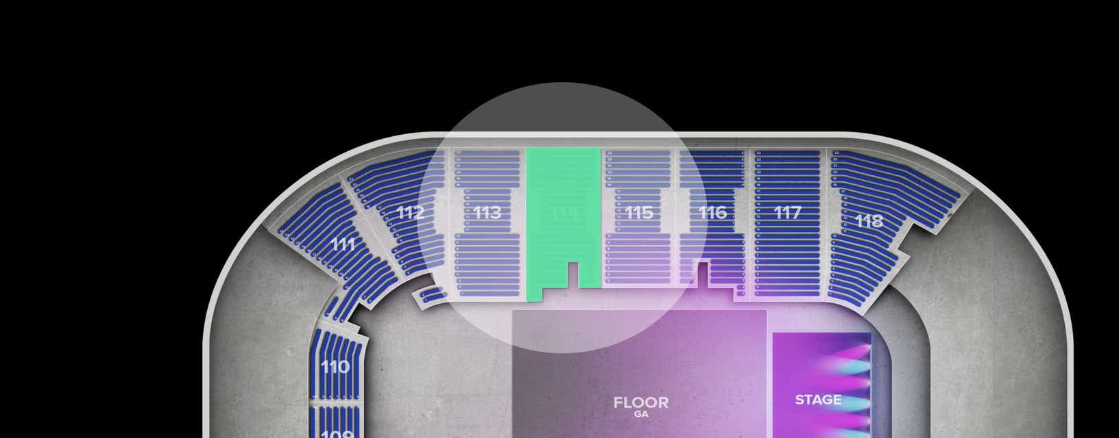 Seat view from Lower