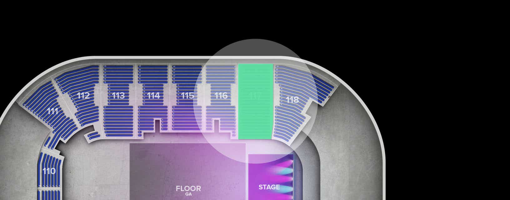 Seat view from Lower