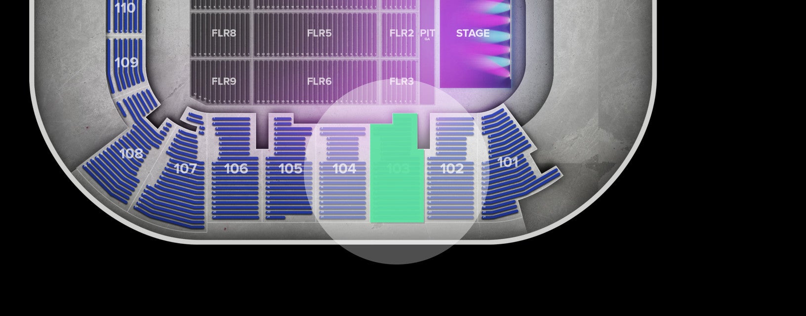 Seat view from Lower