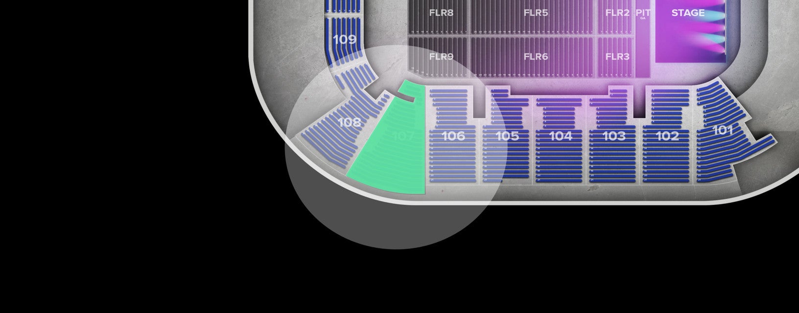Seat view from Lower