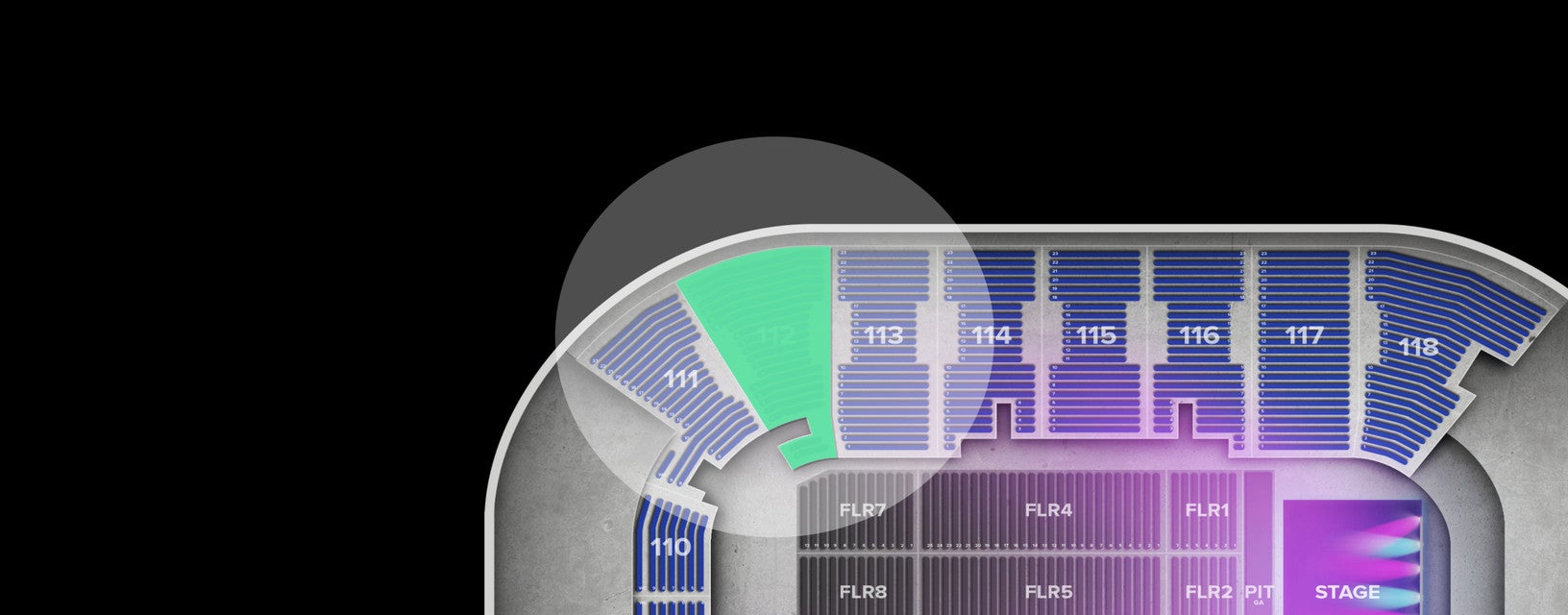 Seat view from Lower