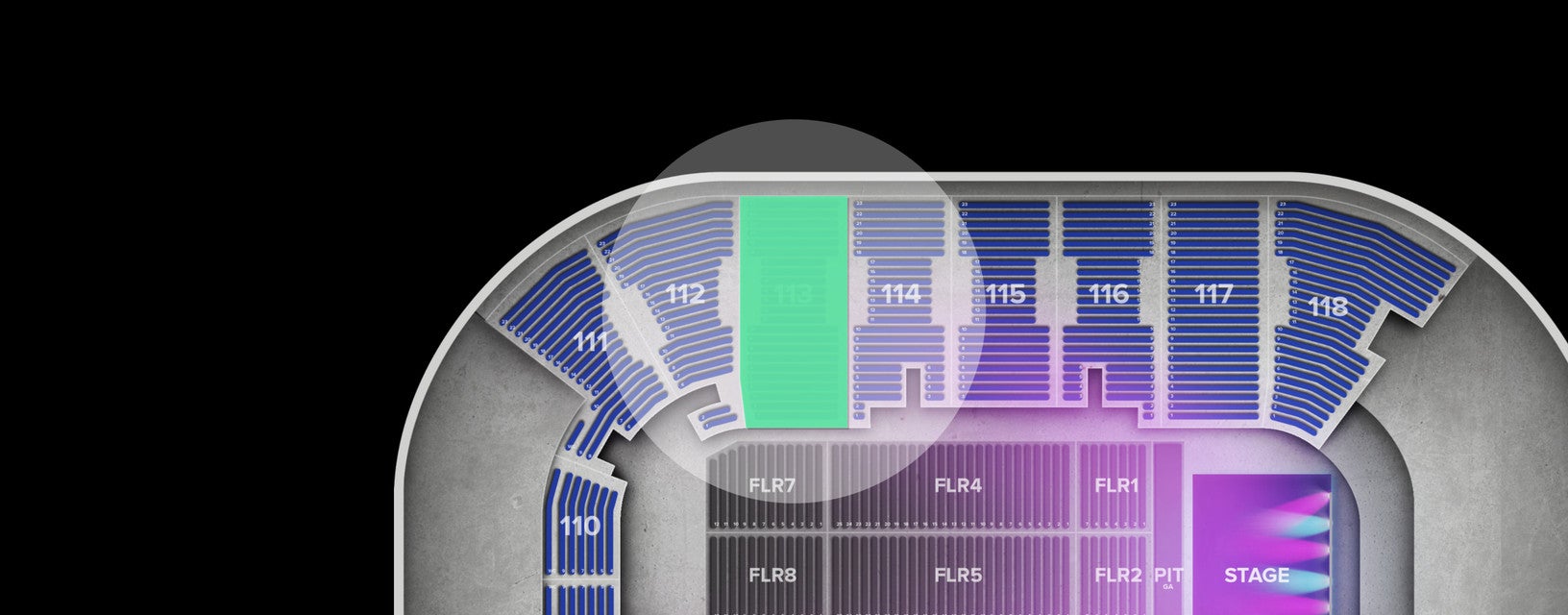 Seat view from Lower