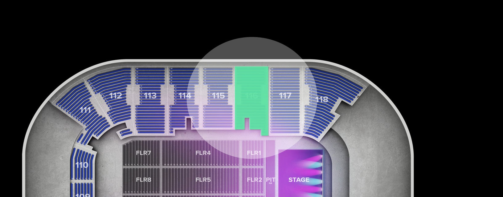 Seat view from Lower