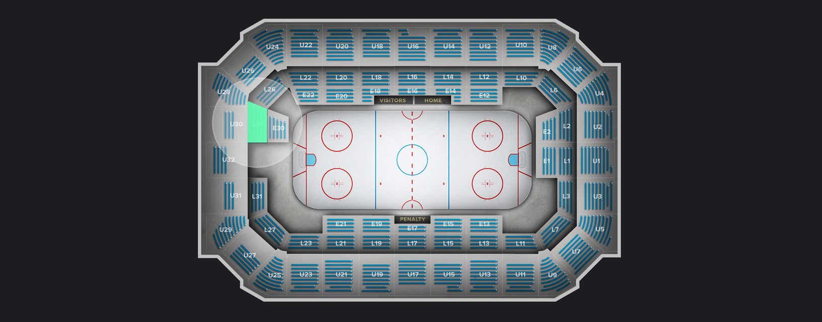 Seat view from Lower