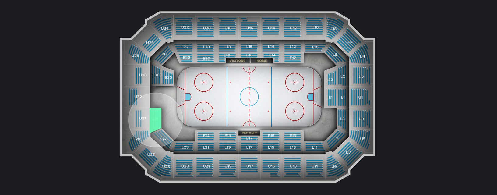 Seat view from Lower