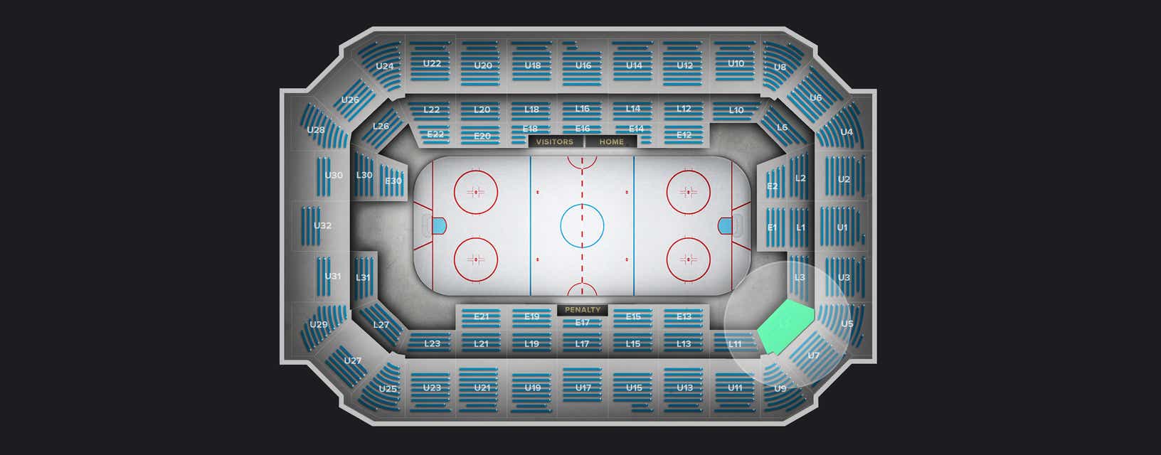 Seat view from Lower