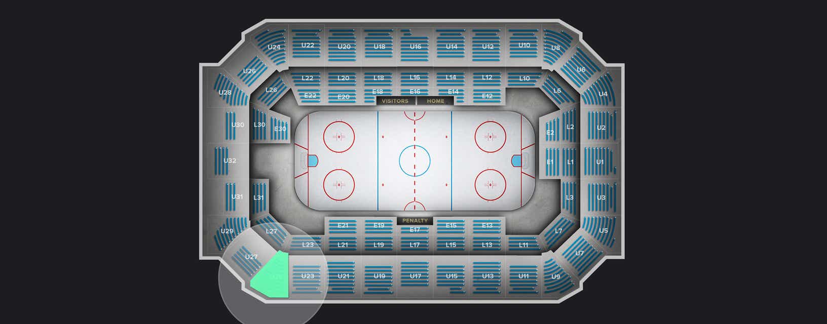 Seat view from Upper