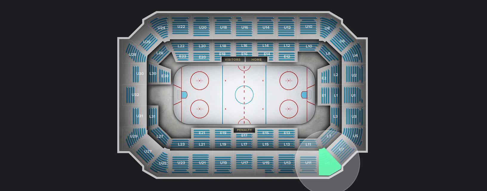 Seat view from Upper