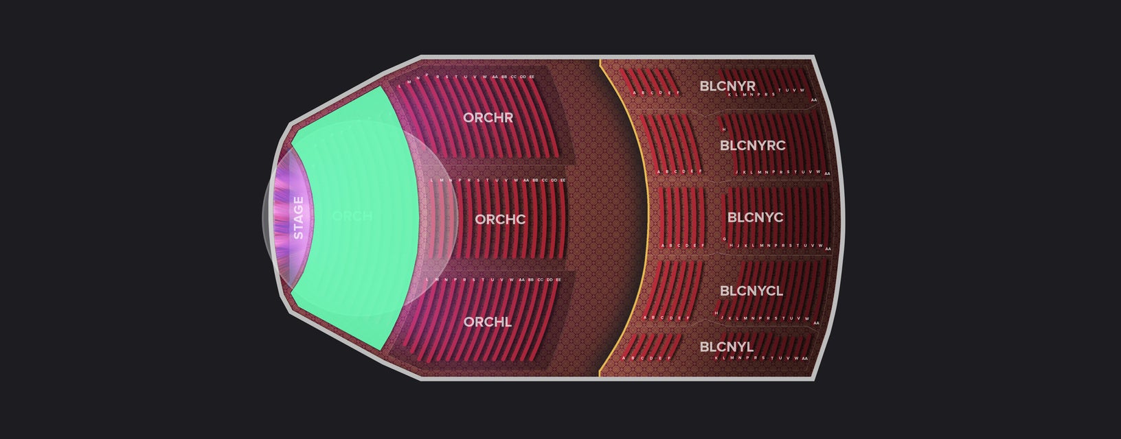 Seat view from Orchestra