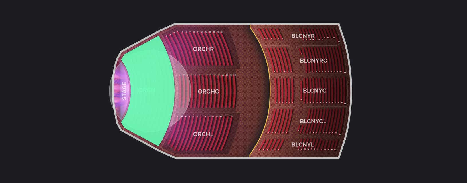 Seat view from Orchestra
