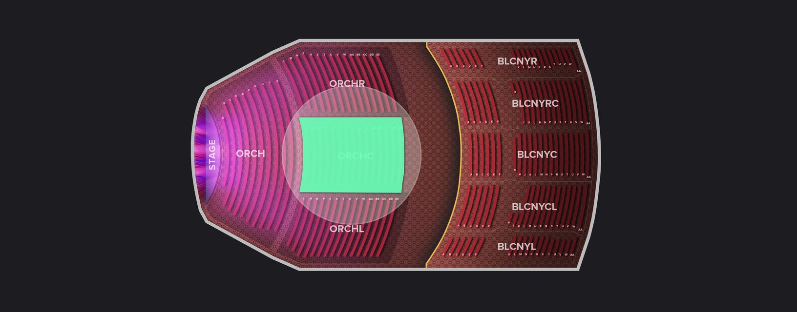 Seat view from Orchestra