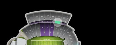 Seat view from Middle Sideline
