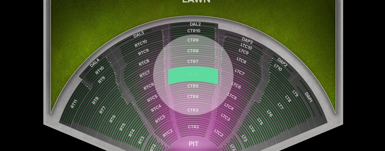 Seat view from Center
