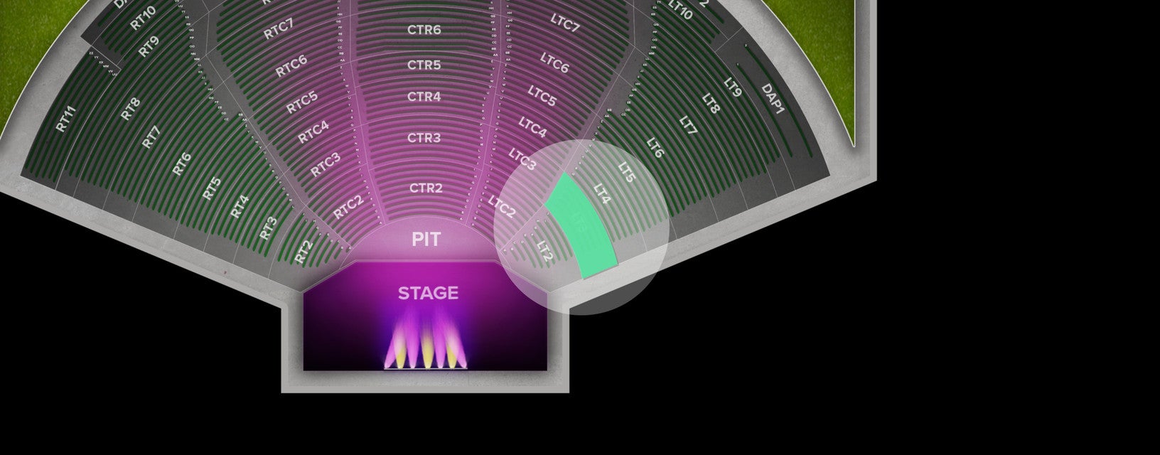 Seat view from Left