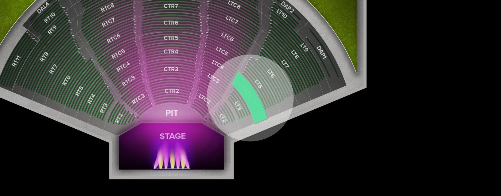Seat view from Left