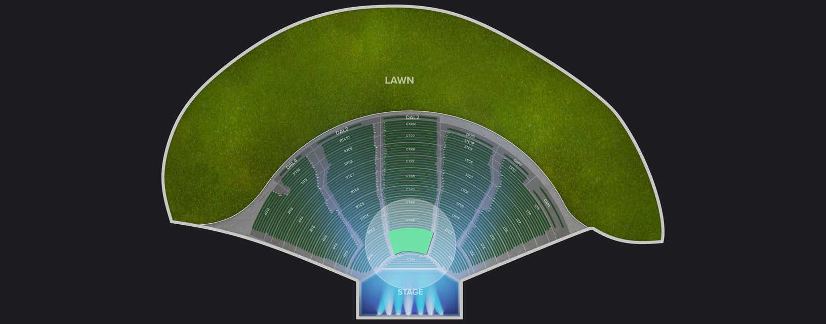Seat view from Center