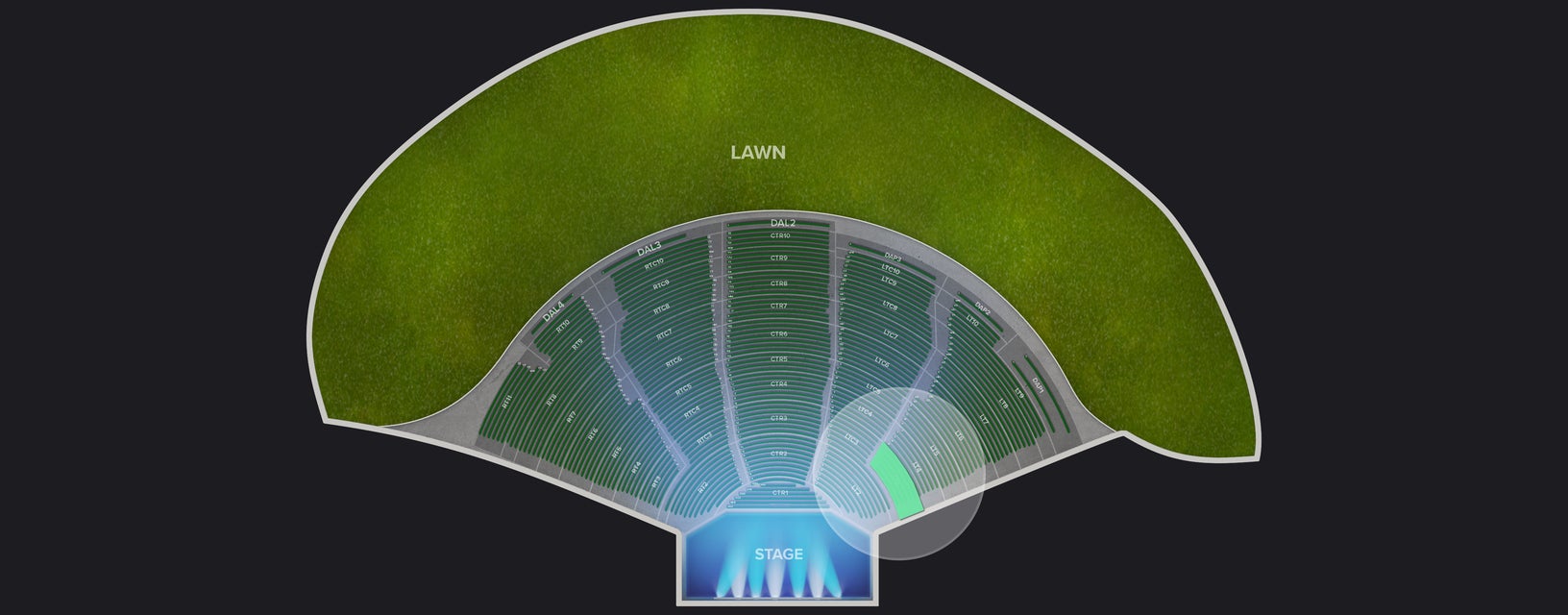 Seat view from Left