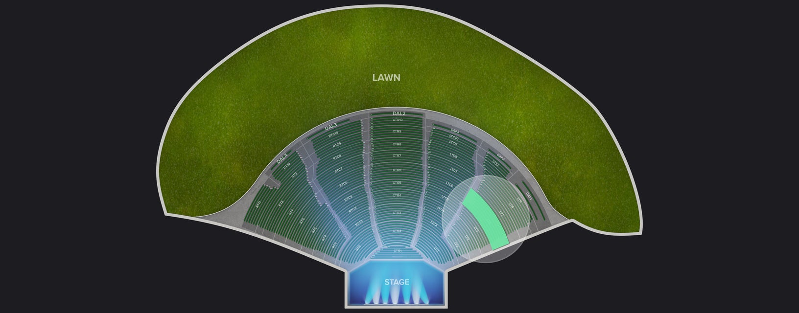 Seat view from Left