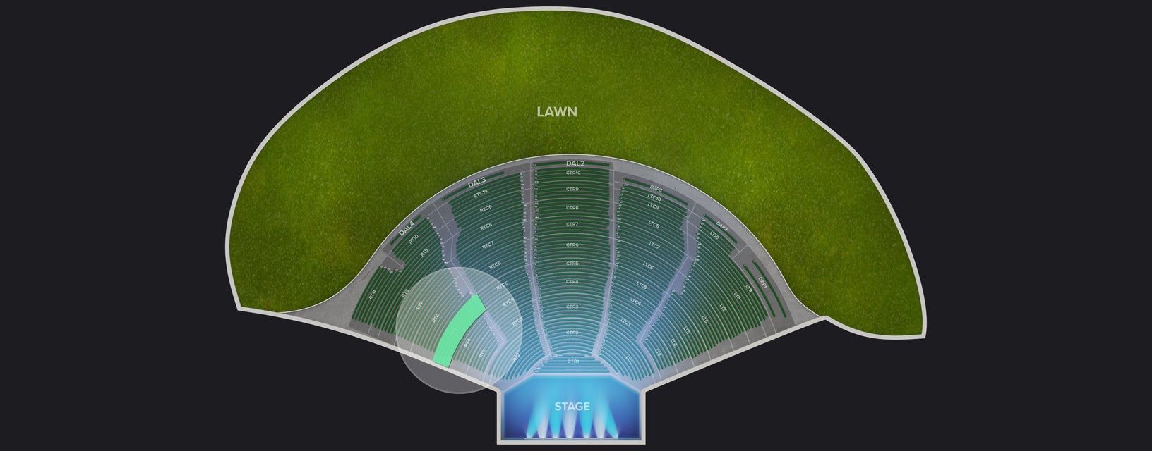 Seat view from Right