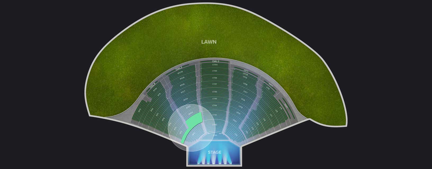 Seat view from Right Center