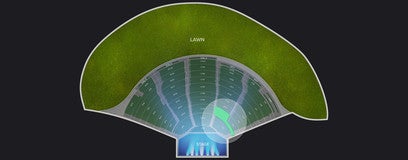 Seat view from Left Center