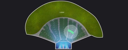 Seat view from Left Center