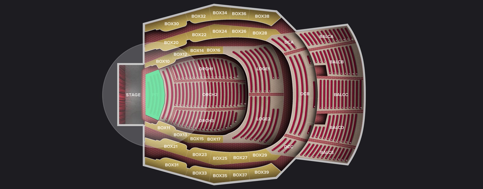 Seat view from Pit