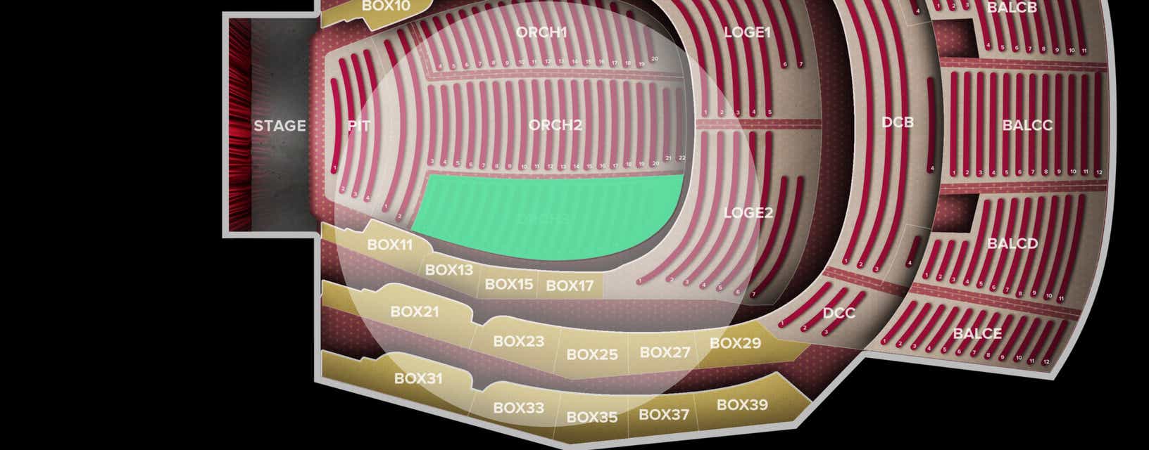 Seat view from Orchestra