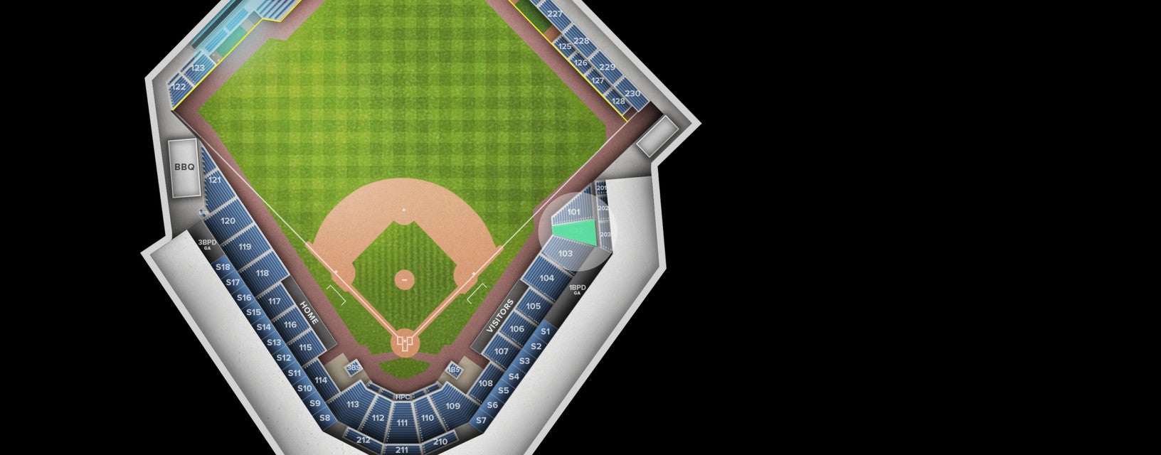 Seat view from Section