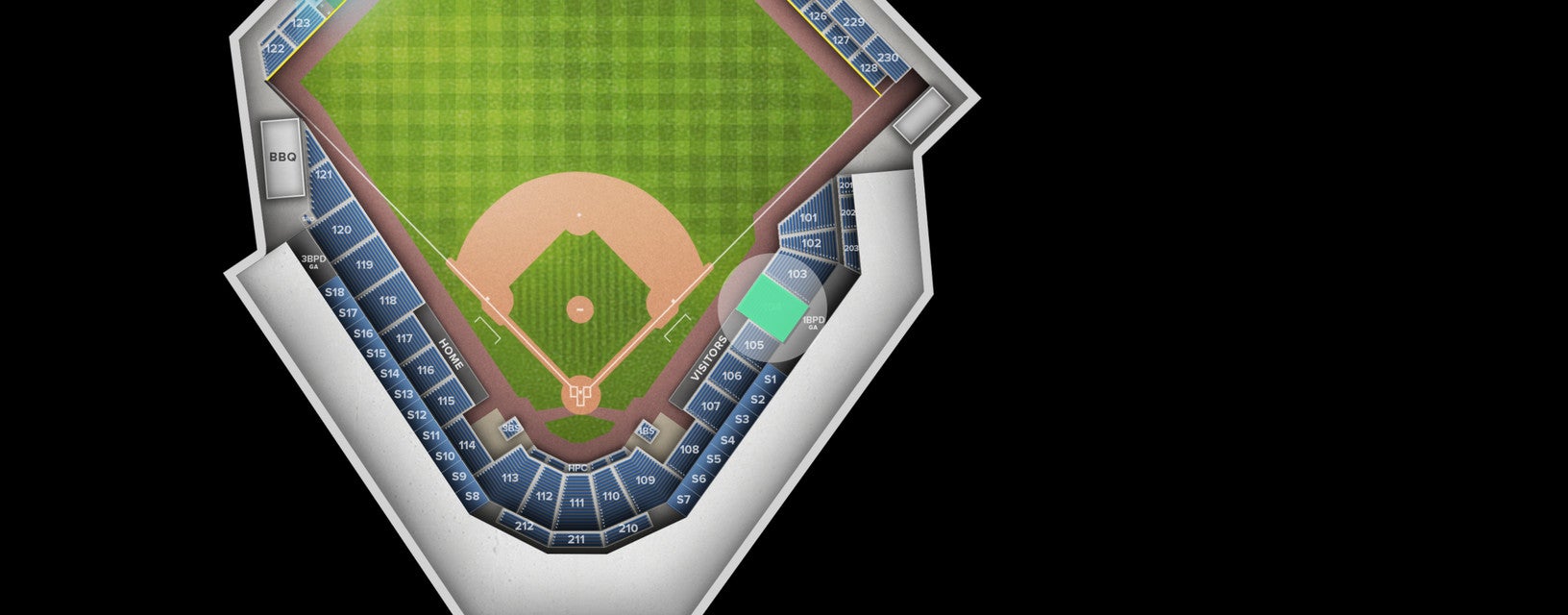 Seat view from Section