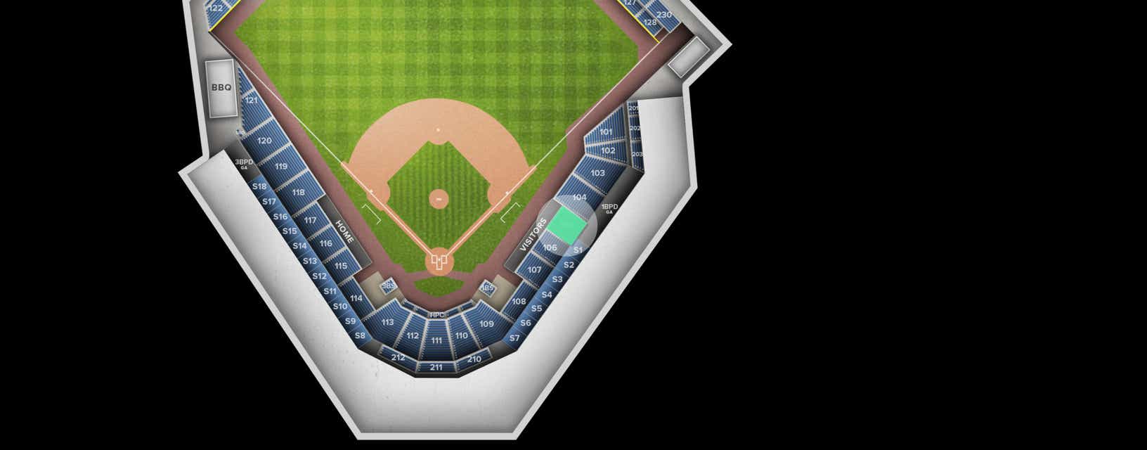 Seat view from Section