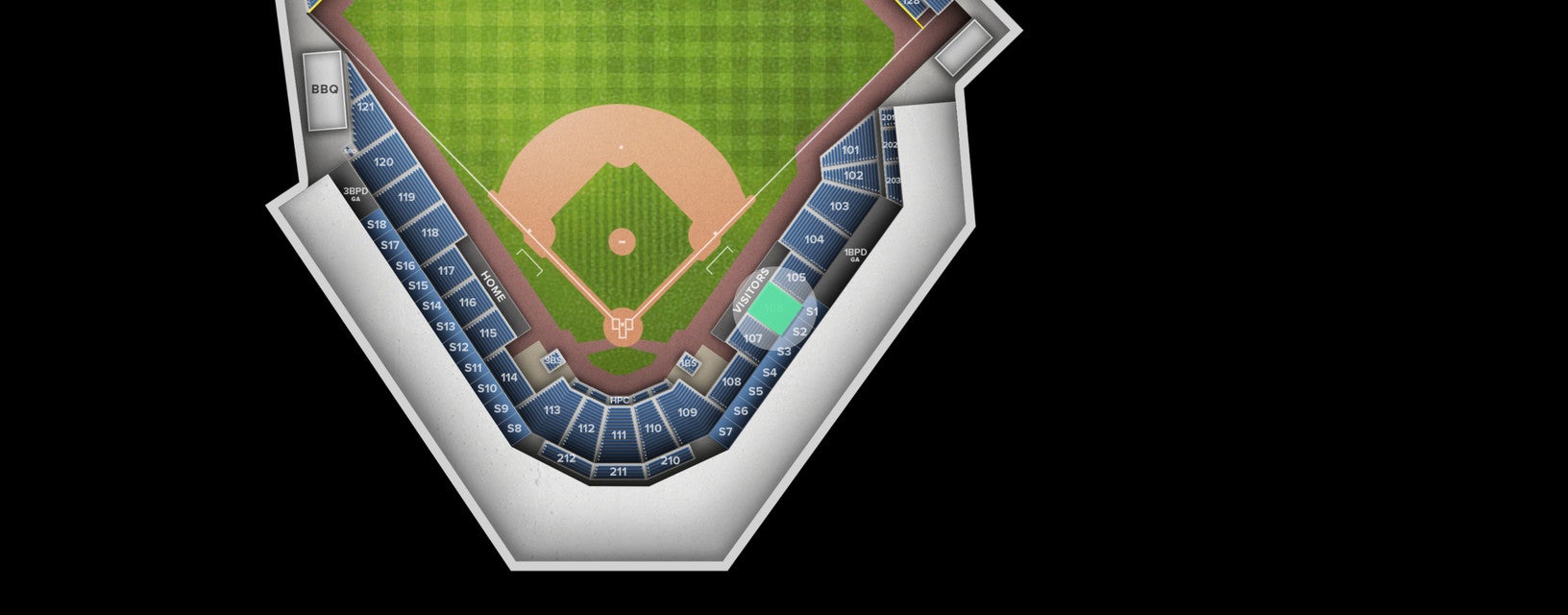 Seat view from Section