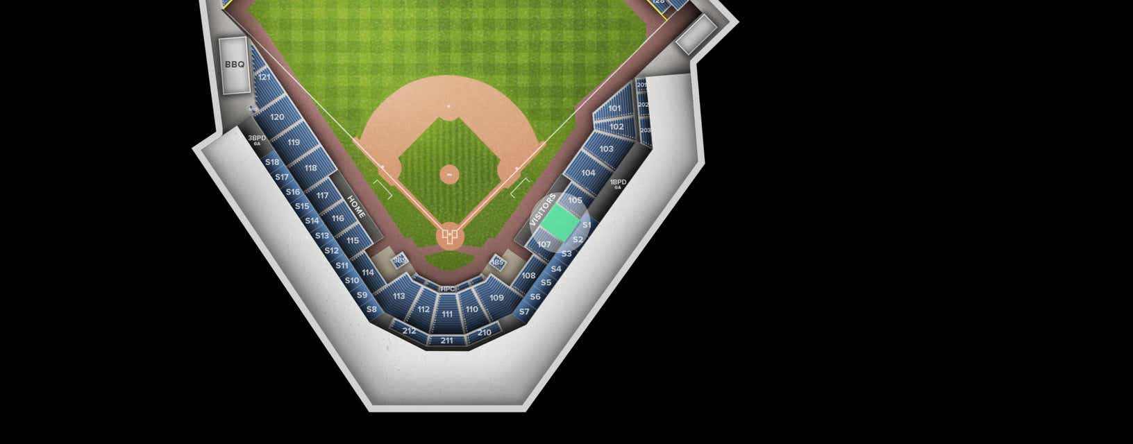 Seat view from Section