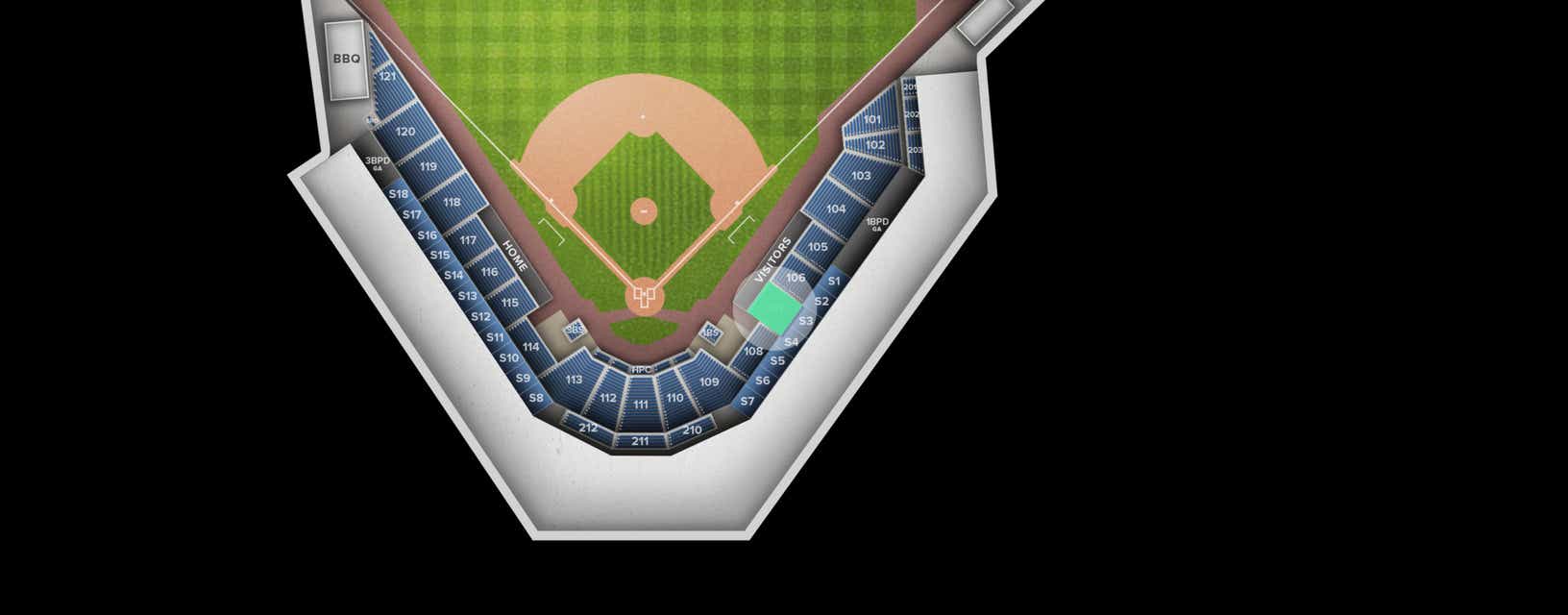Seat view from Section